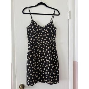 Lush Black and White Polka Dot Dress Size Medium